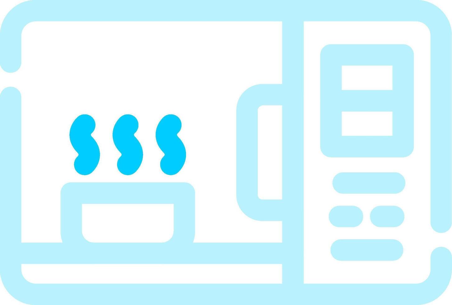 Microwave Creative Icon Design vector