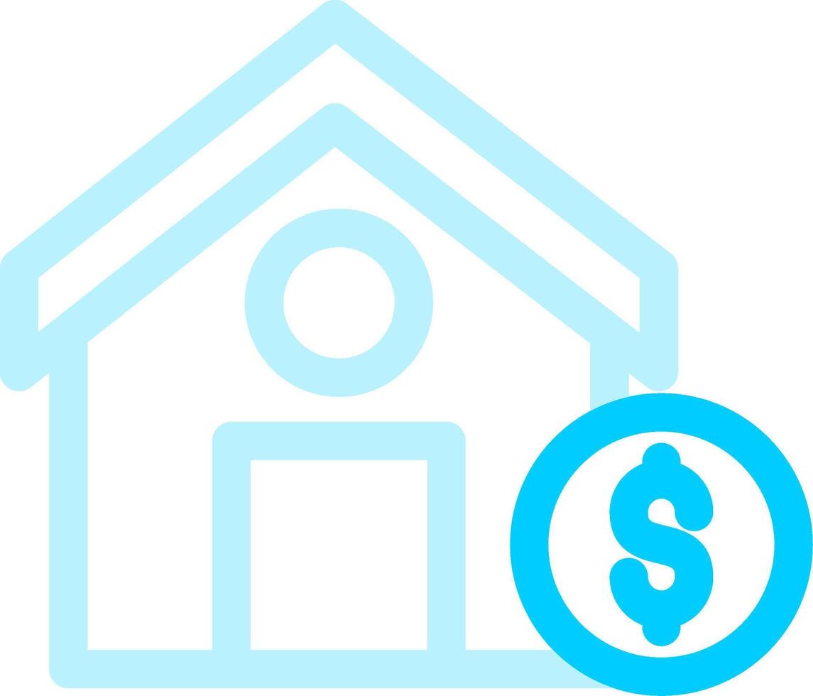 House Sale Creative Icon Design vector