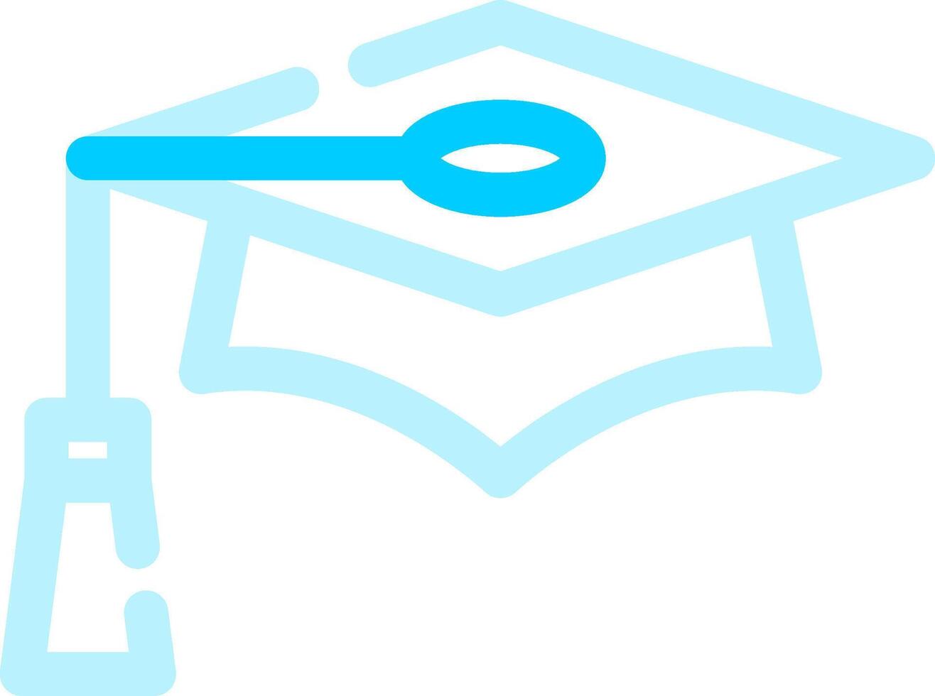 Graduation Cap Creative Icon Design vector