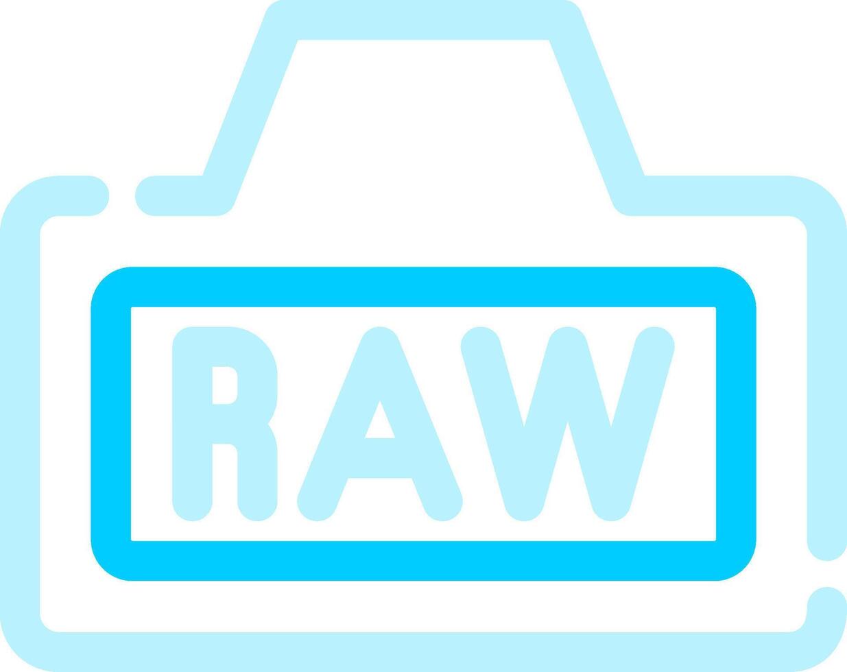 Raw Creative Icon Design vector