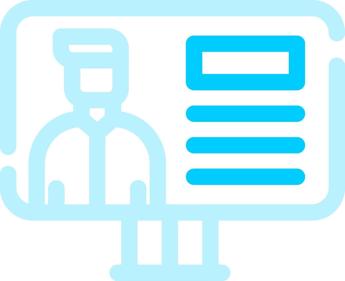 Online Lecture Creative Icon Design vector