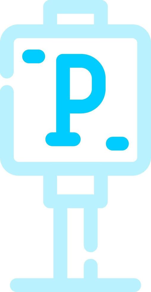Parking Sign Creative Icon Design vector