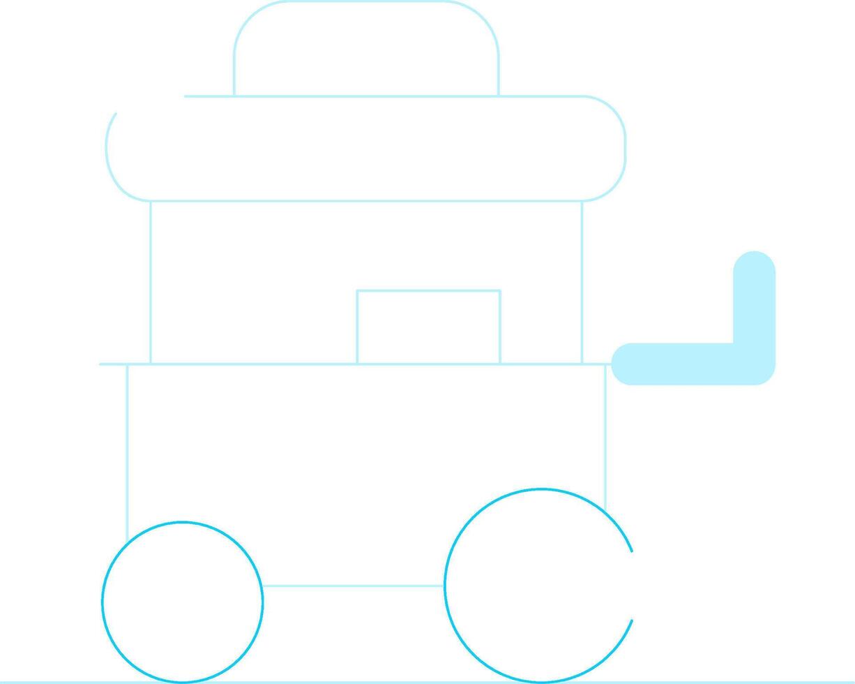 Food Cart Creative Icon Design vector