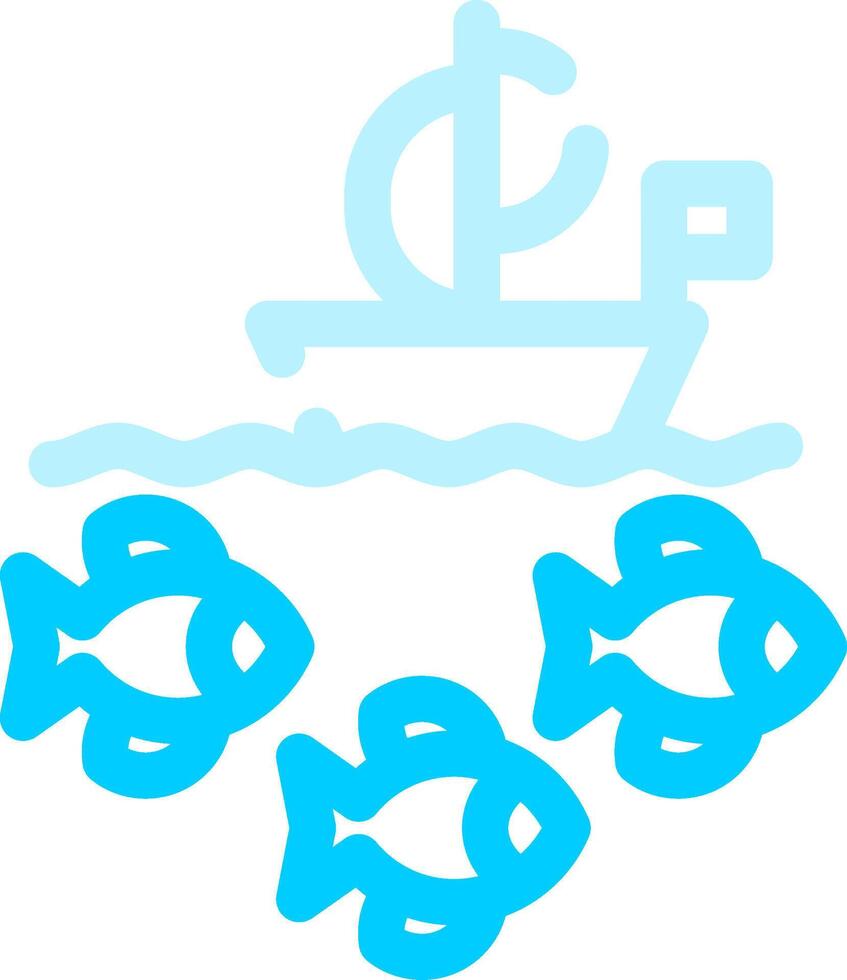 diseño de icono creativo de barco de pesca vector