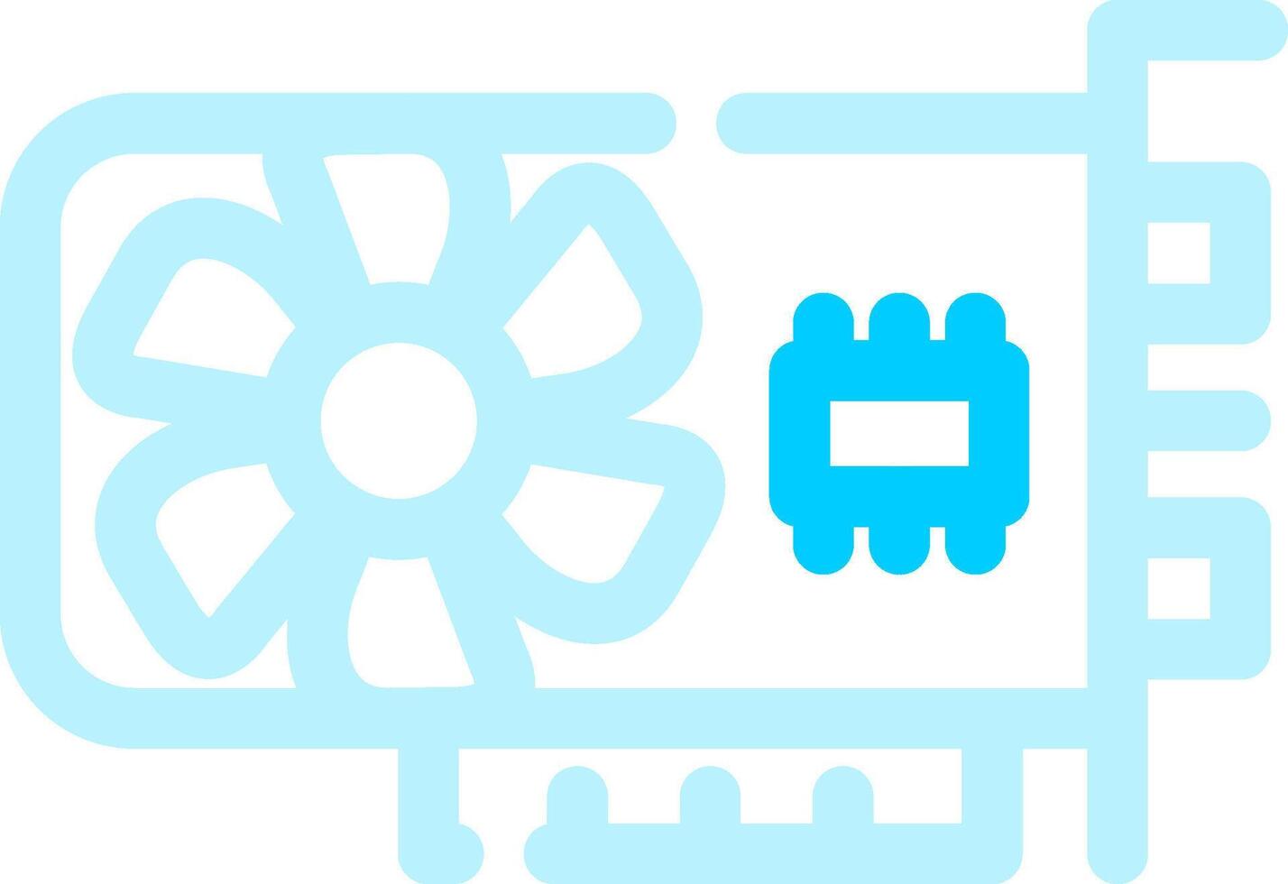 Graphic Card Creative Icon Design vector