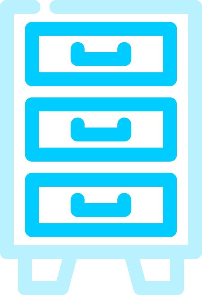 Filing Cabinet Creative Icon Design vector