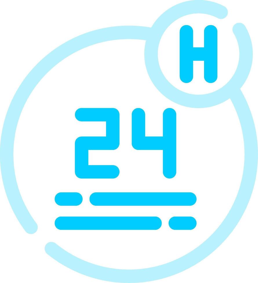 24 Hour Creative Icon Design vector