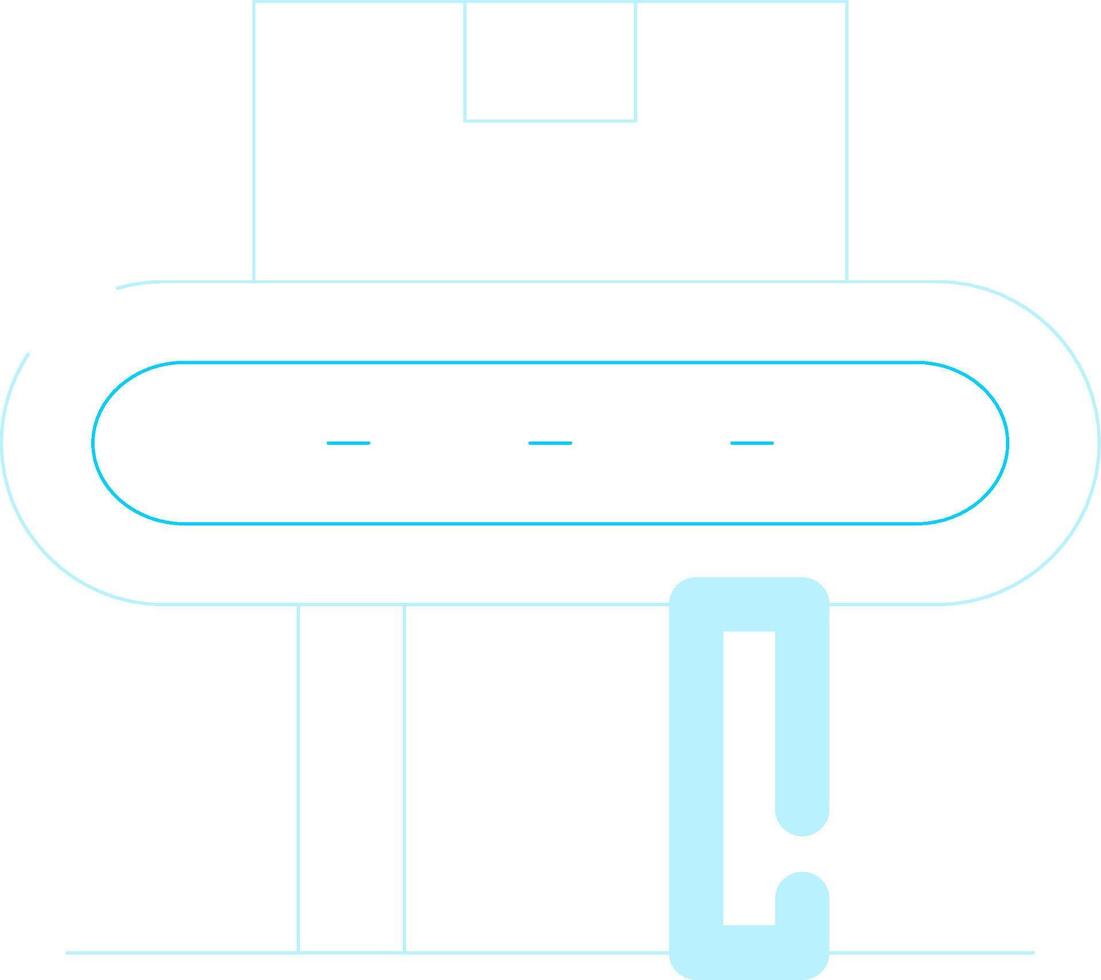 Conveyor Belt Creative Icon Design vector