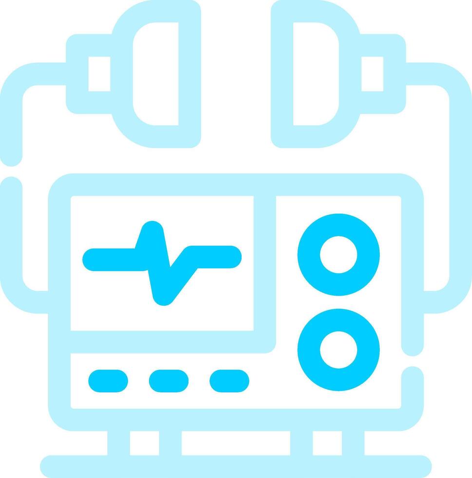 Defibrillator Creative Icon Design vector