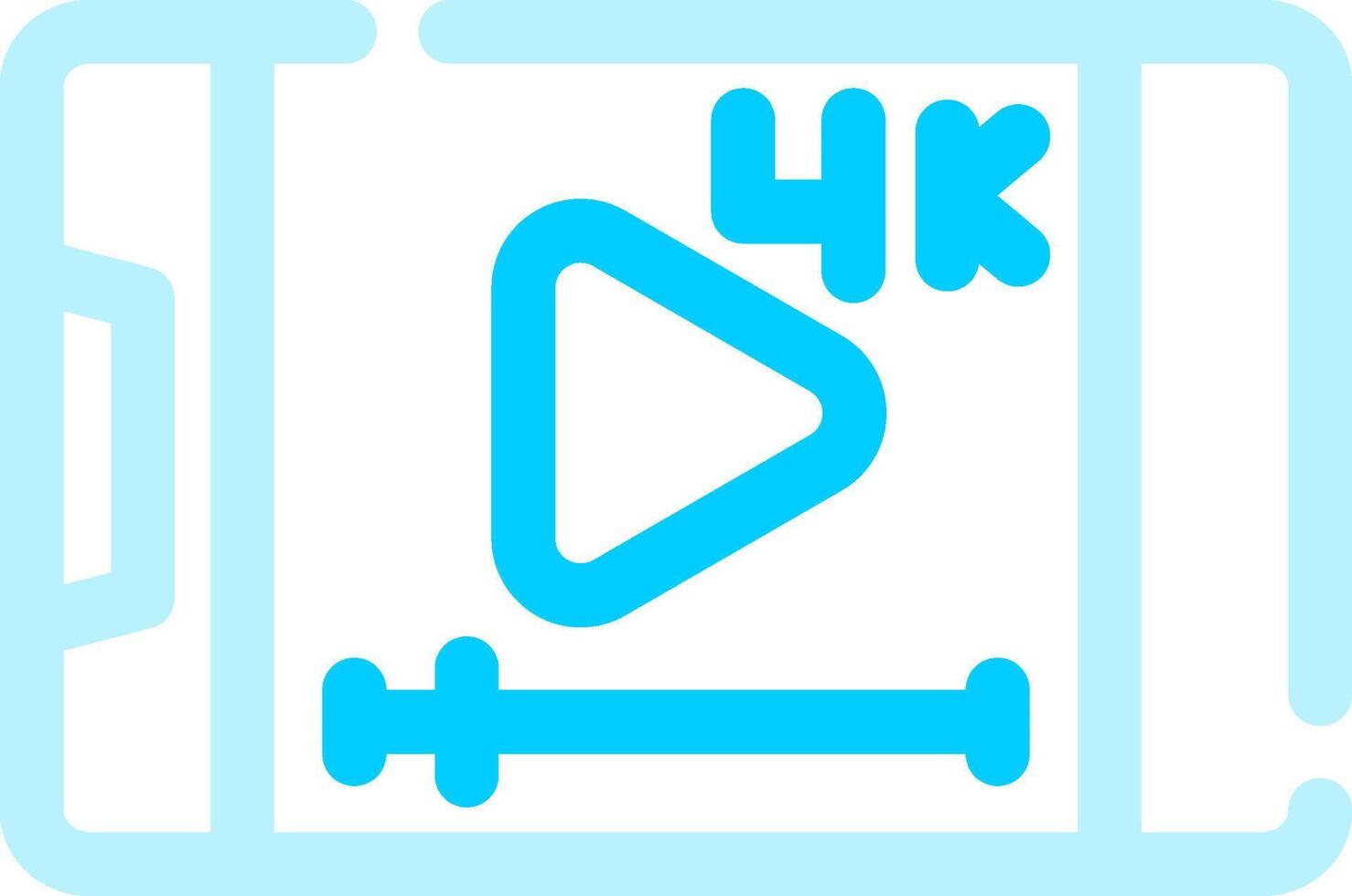 Video Streaming Creative Icon Design vector