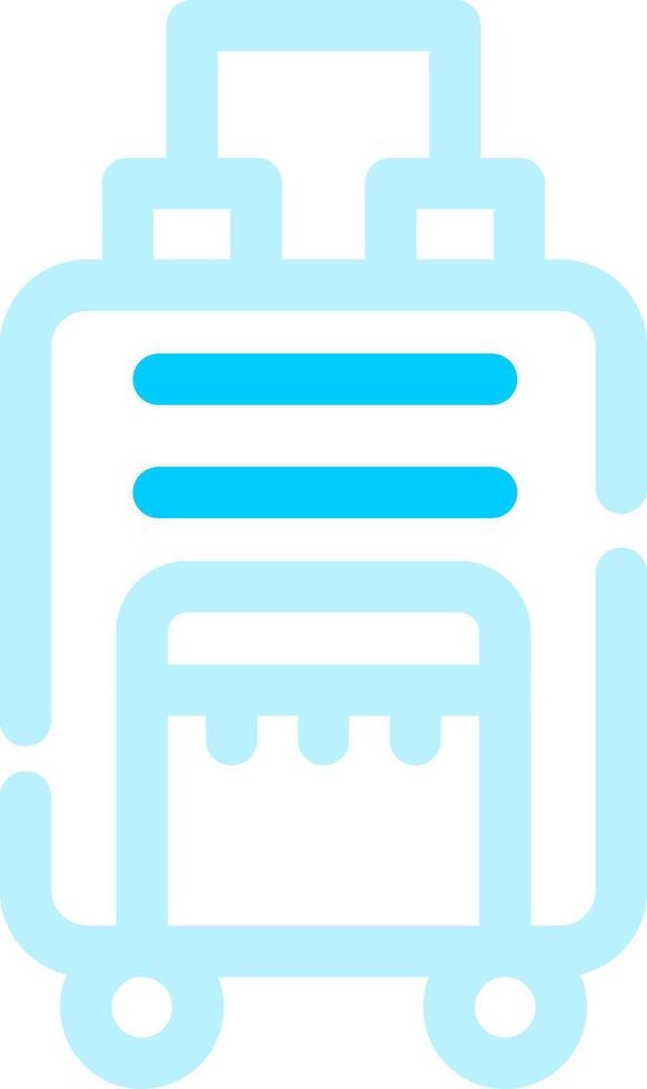 Travel Bag Creative Icon Design vector