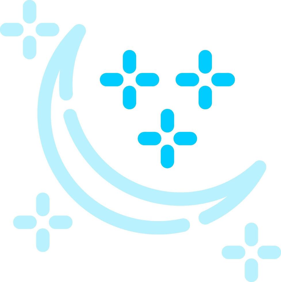 New Moon Creative Icon Design vector