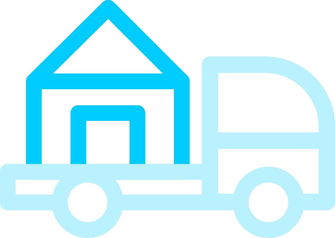 Moving Truck Creative Icon Design vector
