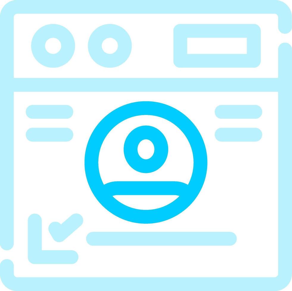 Personal Information Creative Icon Design vector