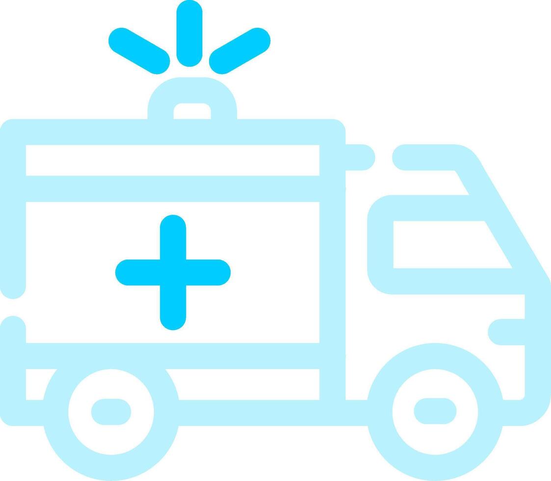 Ambulance Creative Icon Design vector