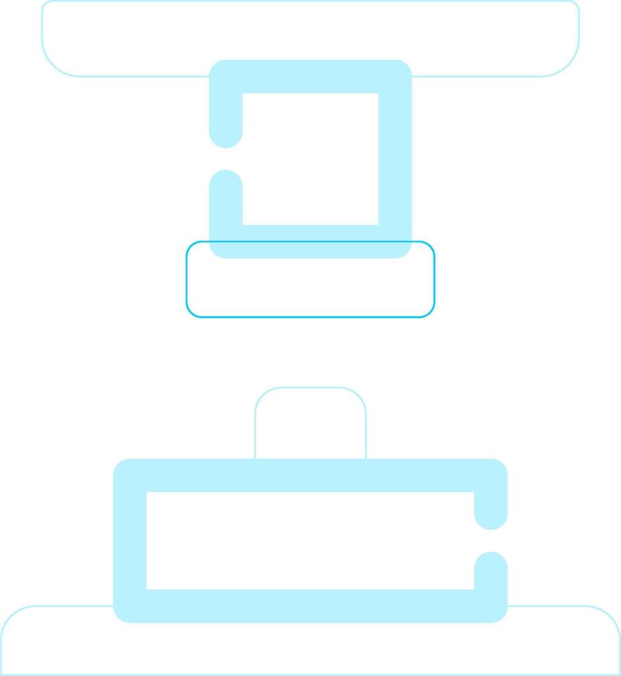 Press Machine Creative Icon Design vector