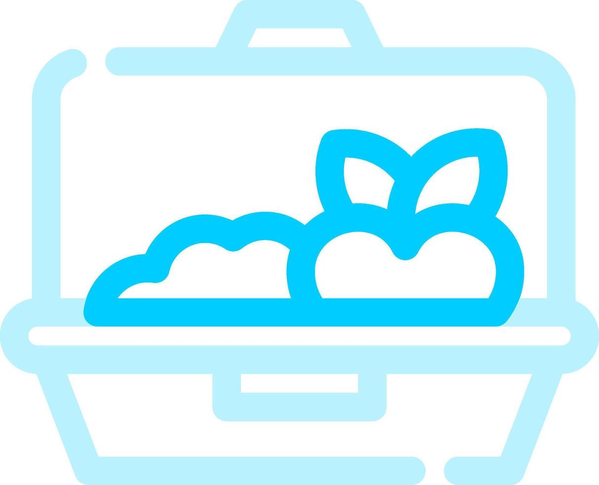 Lunch Box Creative Icon Design vector