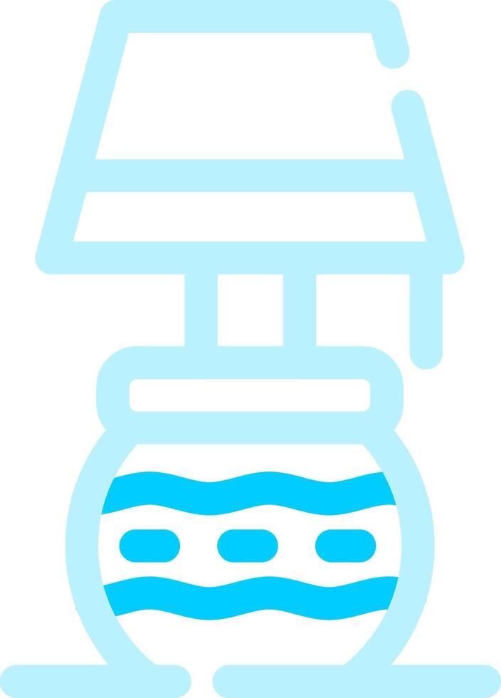 Desk Lamp Creative Icon Design vector