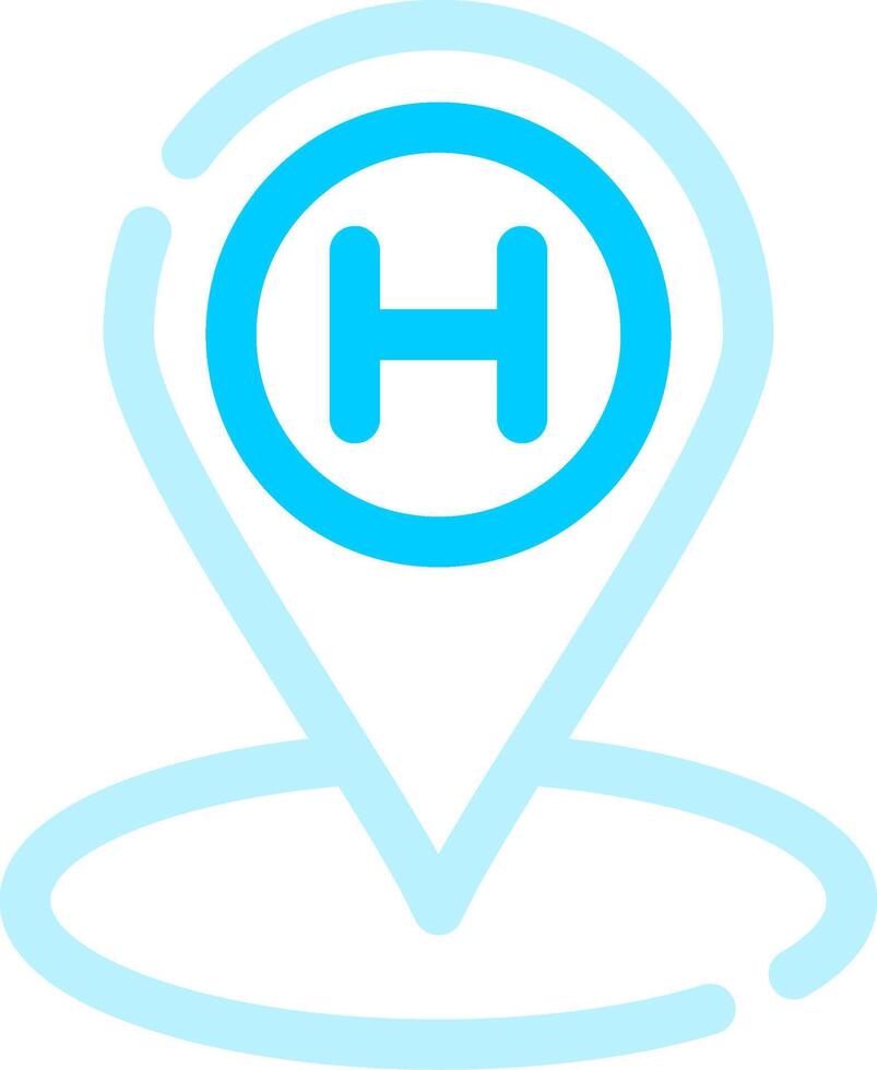 Helipad Creative Icon Design vector