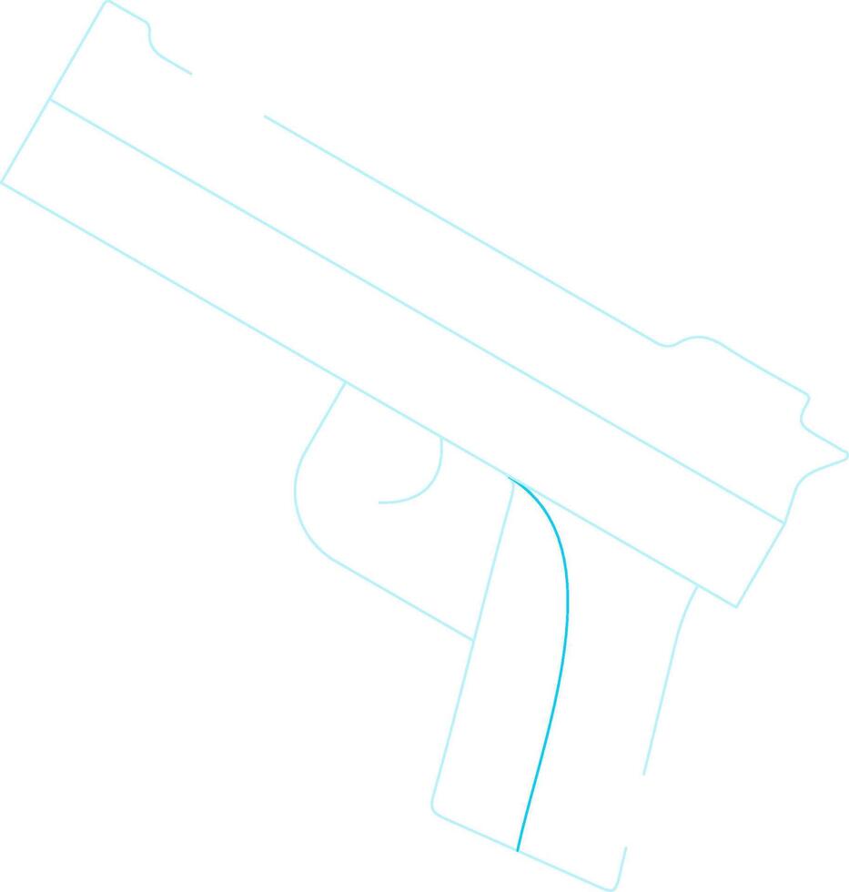 Police Gun Creative Icon Design vector