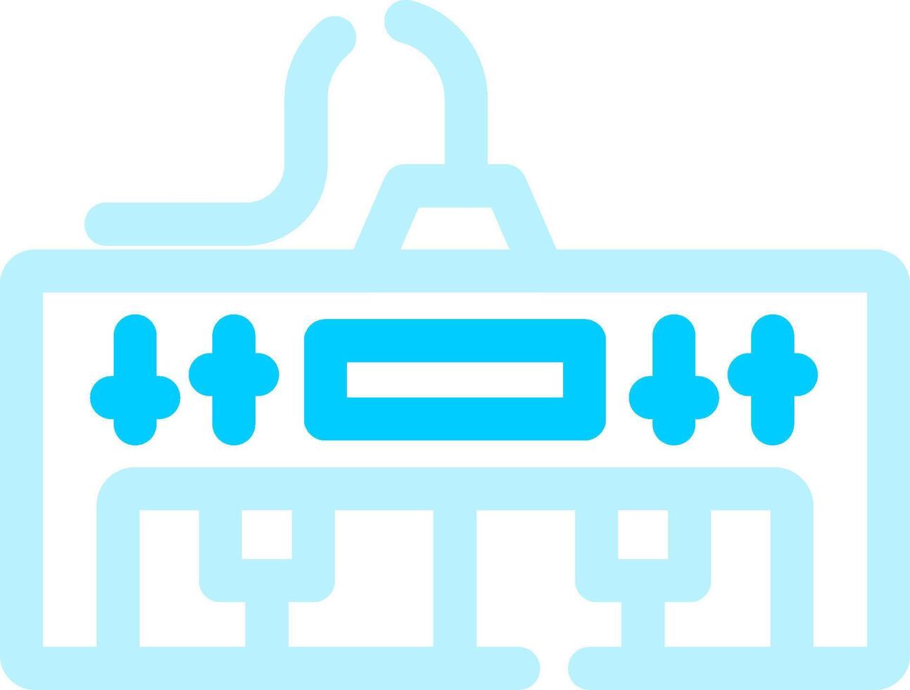 Electric Piano Creative Icon Design vector