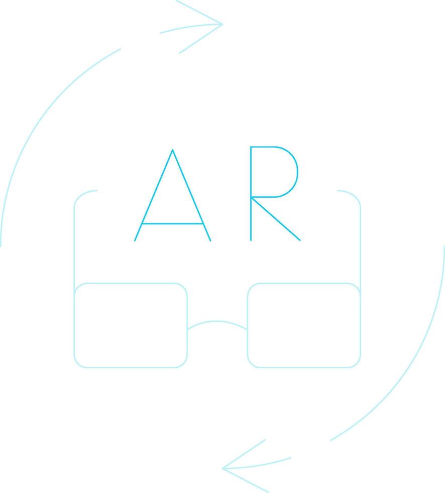 Ar Glasses Creative Icon Design vector