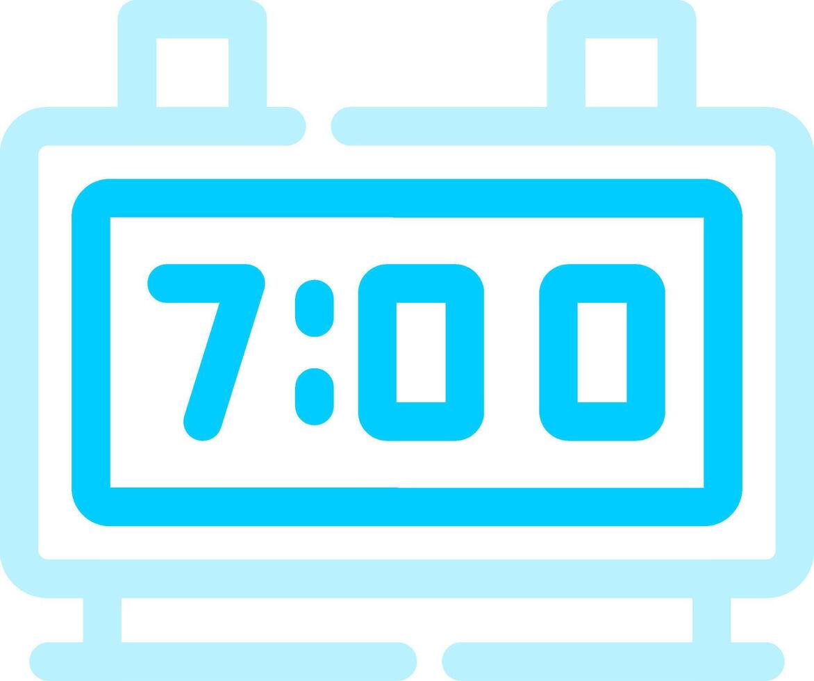 Digital Clock Creative Icon Design vector