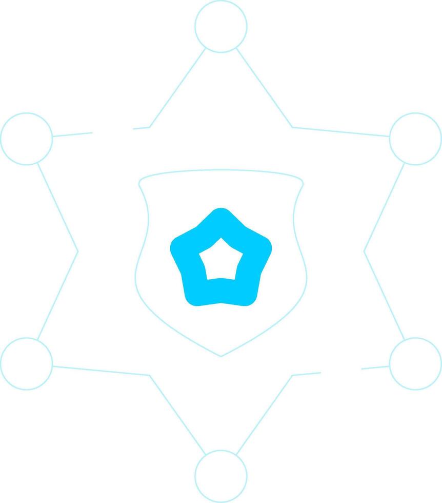 Sheriff Badge Creative Icon Design vector