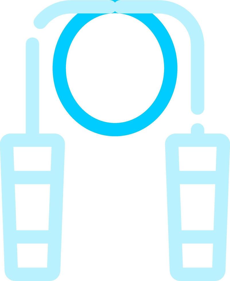 Jumping Rope Creative Icon Design vector