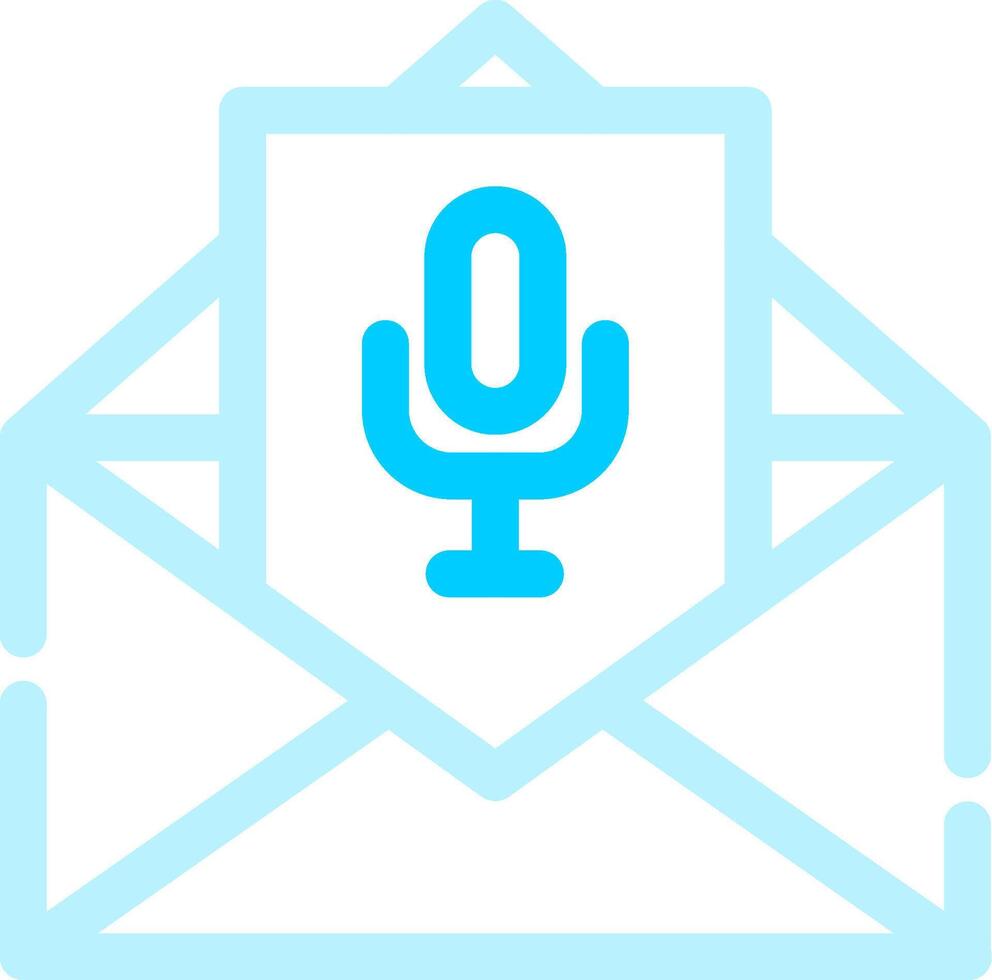 Voice Email Creative Icon Design vector