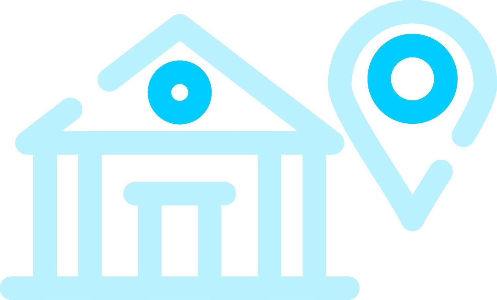 Bank Creative Icon Design vector
