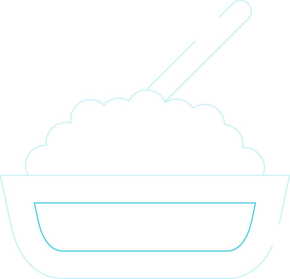 Rice Creative Icon Design vector