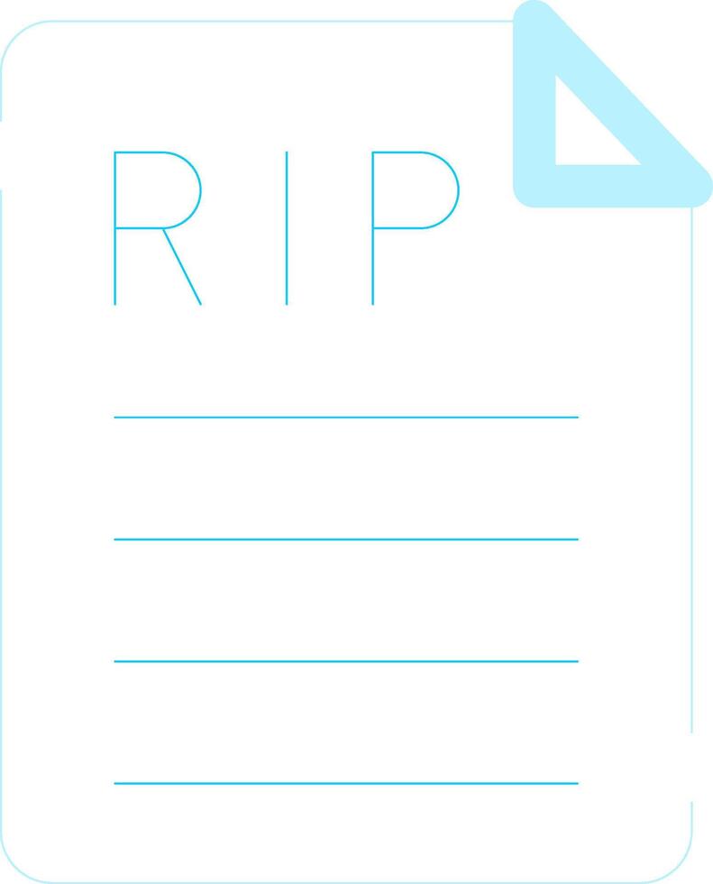Death Certificate Creative Icon Design vector