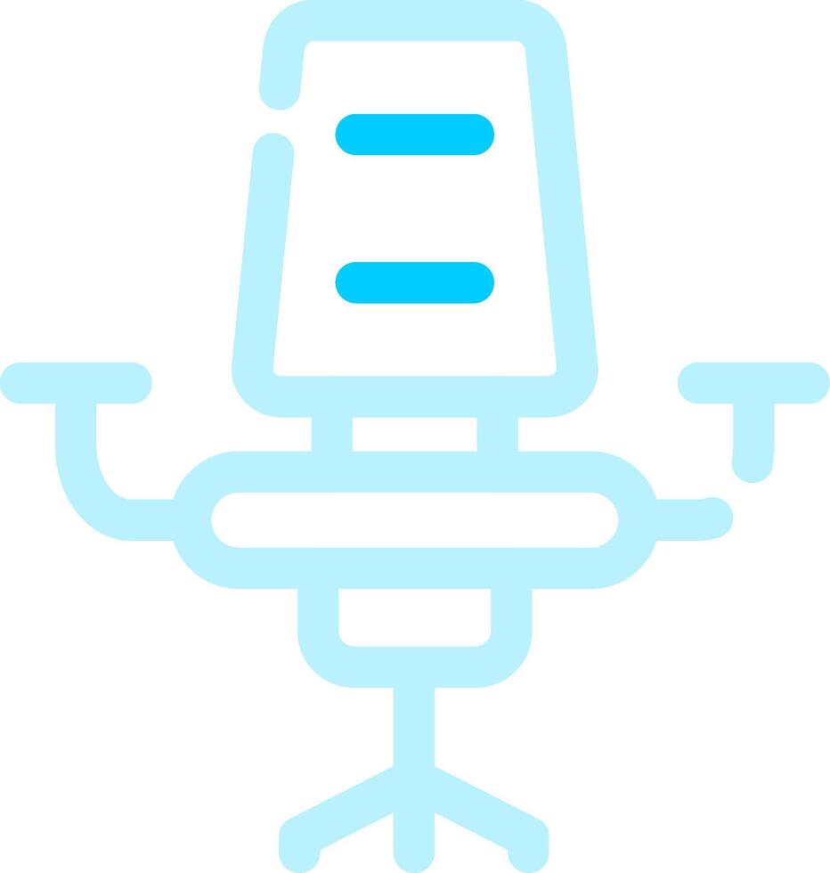 Desk Chair Creative Icon Design vector