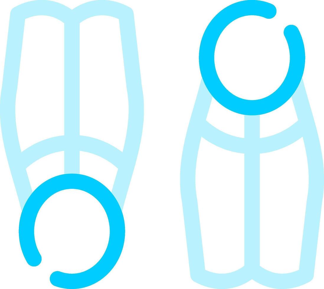 Flippers Creative Icon Design vector