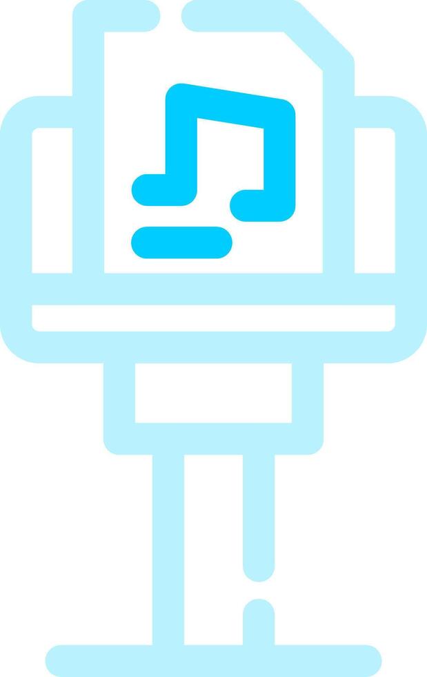 Music Stand Creative Icon Design vector