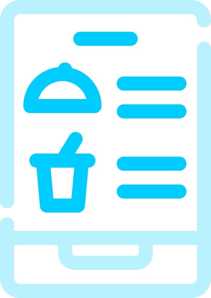 Digital Inflight Menu Creative Icon Design vector