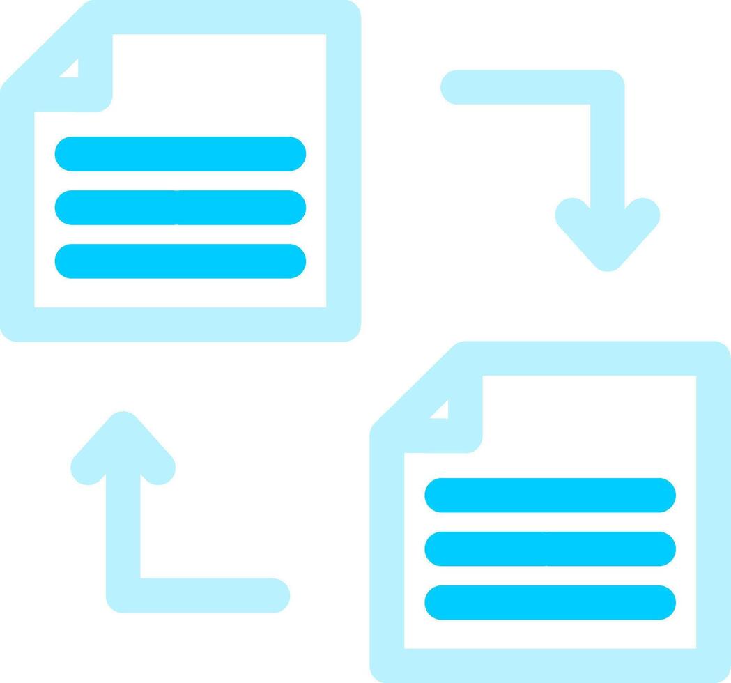 File Transfer Creative Icon Design vector