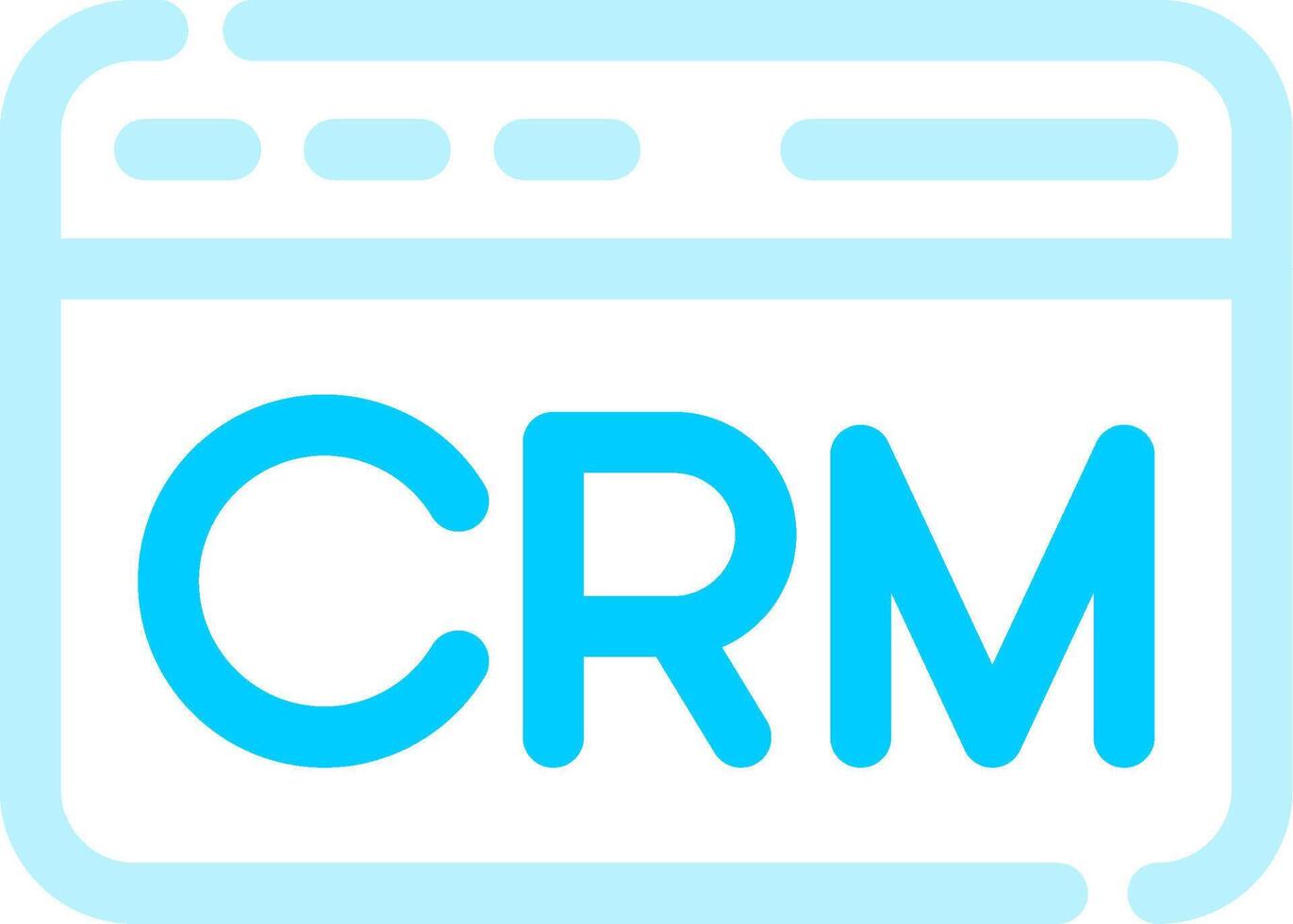 CRM Creative Icon Design vector