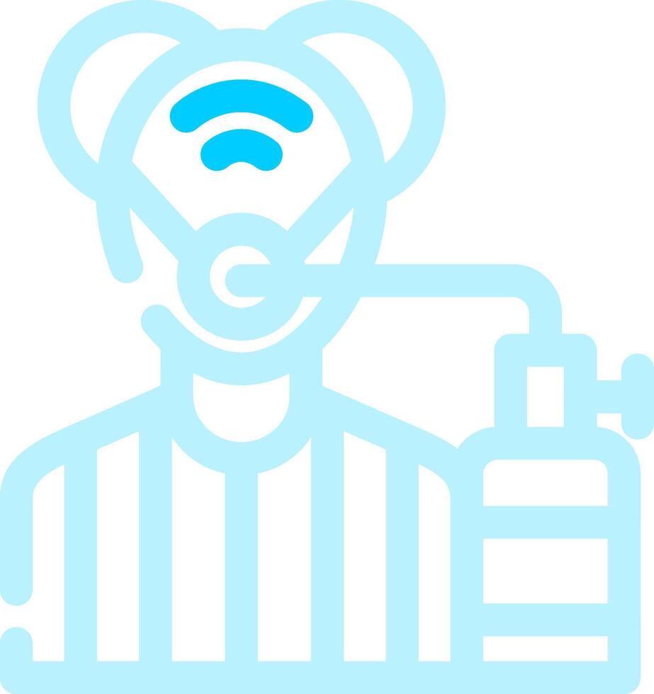 Oxygen Mask Creative Icon Design vector