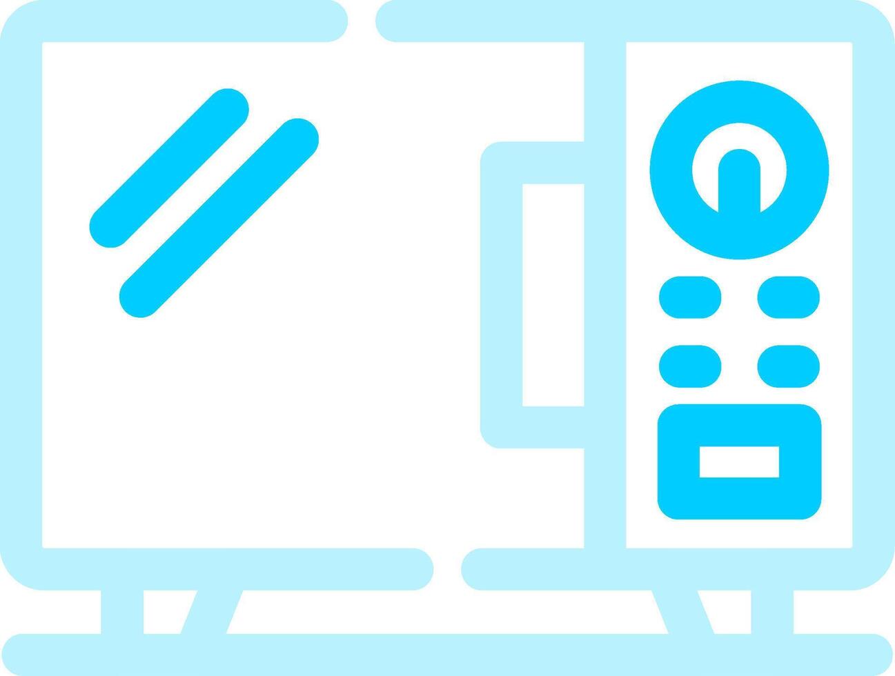 Microwave Creative Icon Design vector