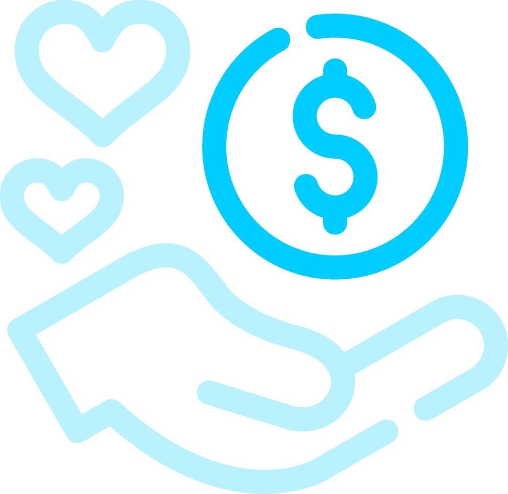 Donation Based Crowdfunding Creative Icon Design vector