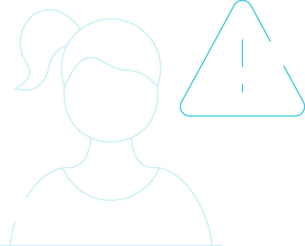 Cautious Creative Icon Design vector