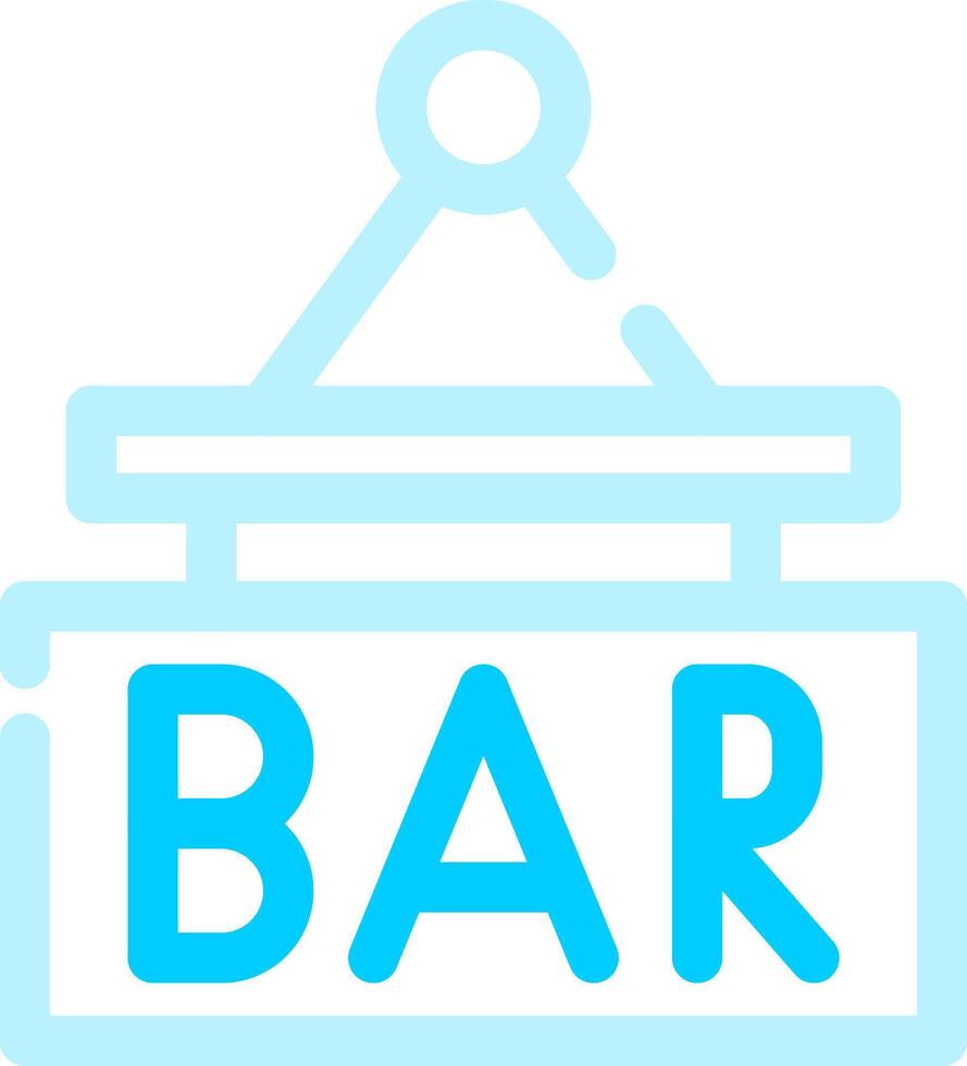 Bar Sign Board Creative Icon Design vector