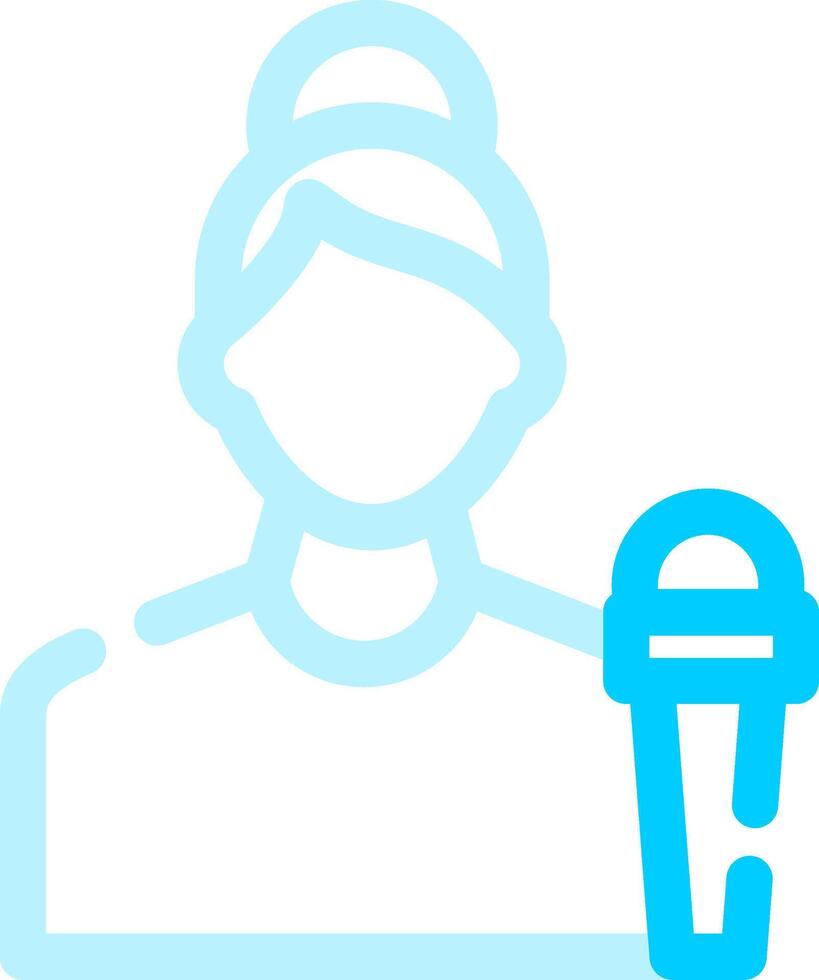 Journalist Creative Icon Design vector