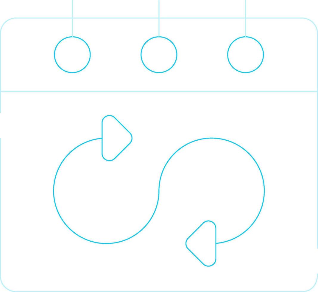 Flexible Schedule Creative Icon Design vector