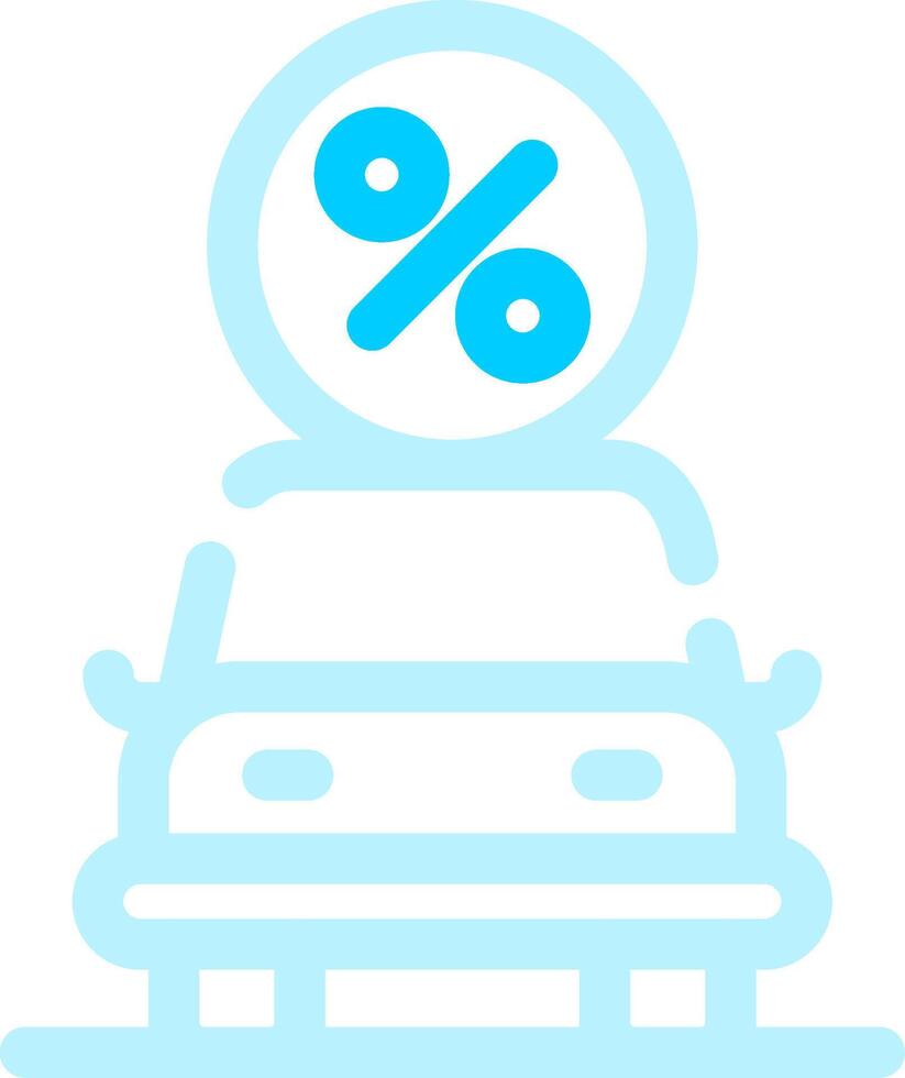 Car Loan Creative Icon Design vector