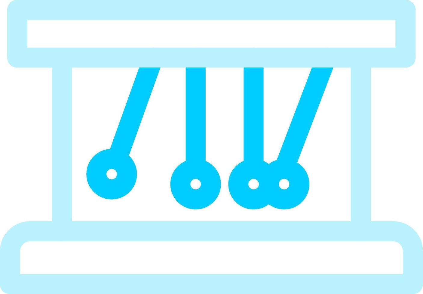 Newton Cradle Creative Icon Design vector
