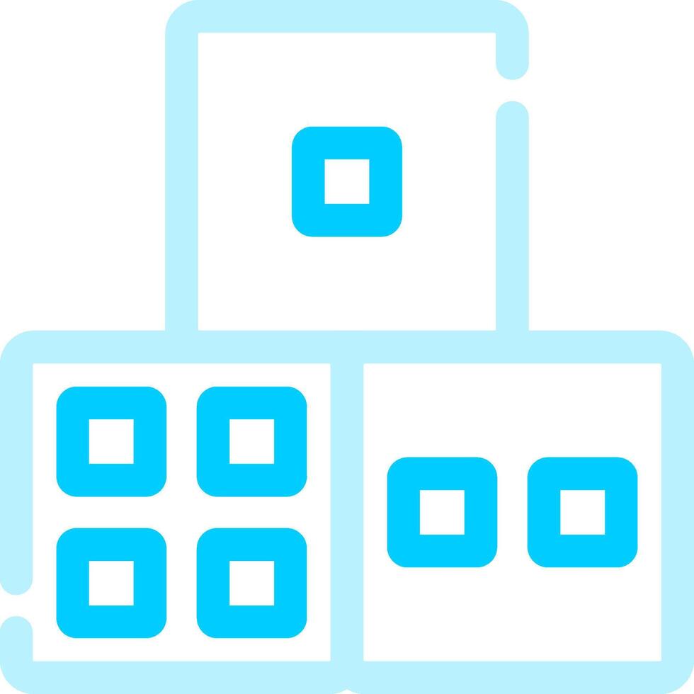Dice Creative Icon Design vector
