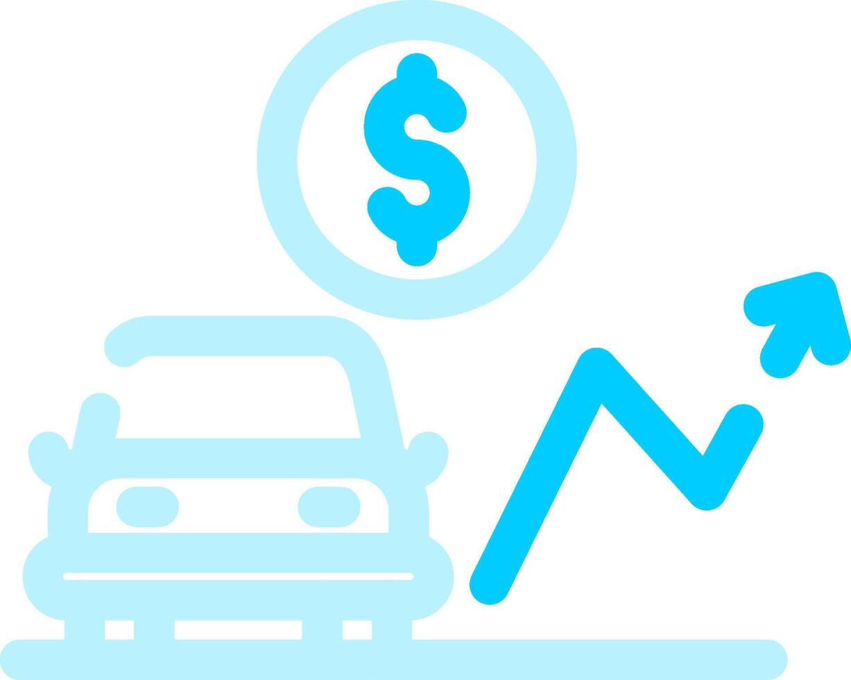 Car Loan Rates Creative Icon Design vector